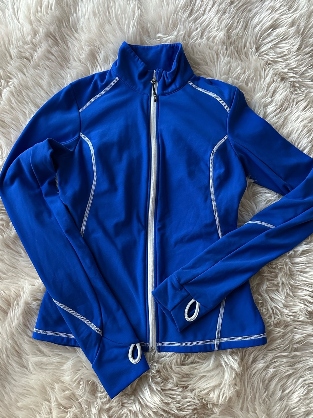 Emporio Armani Royal Blue Full-Zip Utility, Ski Layer Jacket